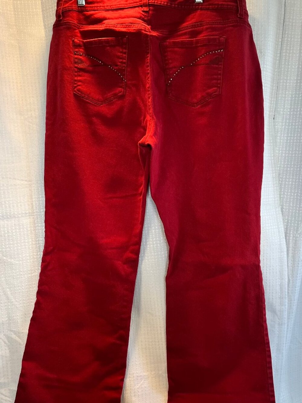 Hannah Red Bootcut Stretch Jeans size 18W